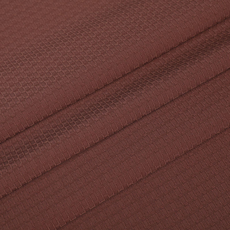 APJ1085 Warp Pleted Brocade Jacquard Rýchlo vyschnutý neformálny odevná látka